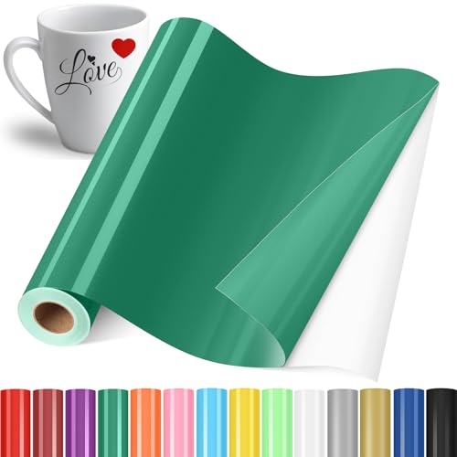 YAFLC Selbstklebend Plotterfolie Vinyl, 30.5x400cm Selbstklebend Vinylfolie Plotter, Permanente Plotterfolie Vinyl für Teetasse, DIY Geschenke, Fenster, Keramik Grün YAFLC Selbstklebend Plotterfolie Vinyl, 30.5x400cm Selbstklebend Vinylfolie Plotter, Permanente Plotterfolie Vinyl für Teetasse, DIY Geschenke, Fenster, Keramik Grün von YAFLC
