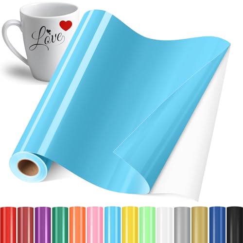YAFLC Selbstklebend Plotterfolie Vinyl, 30.5x400cm Selbstklebend Vinylfolie Plotter, Permanente Plotterfolie Vinyl für Teetasse, DIY Geschenke, Fenster, Keramik Himmelblau YAFLC Selbstklebend Plotterfolie Vinyl, 30.5x400cm Selbstklebend Vinylfolie Plotter, Permanente Plotterfolie Vinyl für Teetasse, DIY Geschenke, Fenster, Keramik Himmelblau von YAFLC