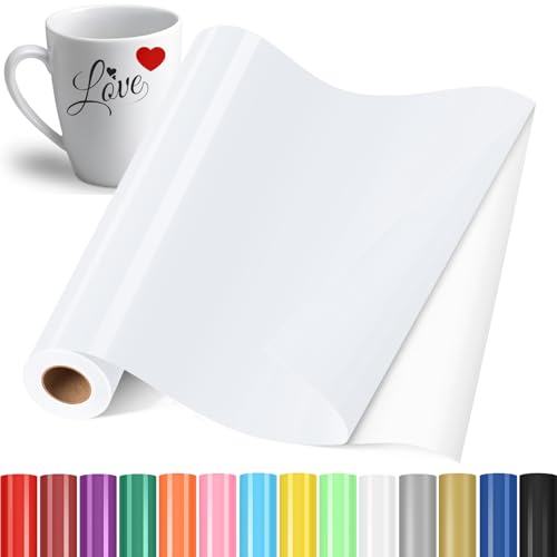 YAFLC Selbstklebend Plotterfolie Vinyl, 30.5x400cm Selbstklebend Vinylfolie Plotter, Permanente Plotterfolie Vinyl für Teetasse, DIY Geschenke, Fenster, Keramik Kaltweiß YAFLC Selbstklebend Plotterfolie Vinyl, 30.5x400cm Selbstklebend Vinylfolie Plotter, Permanente Plotterfolie Vinyl für Teetasse, DIY Geschenke, Fenster, Keramik Kaltweiß von YAFLC
