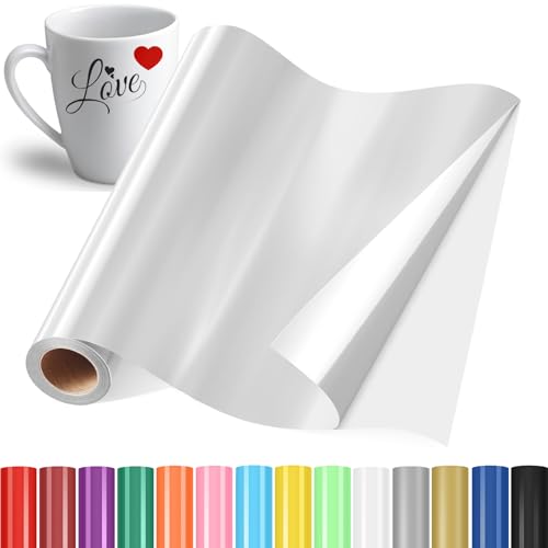 YAFLC Selbstklebend Plotterfolie Vinyl, 30.5x400cm Selbstklebend Vinylfolie Plotter, Permanente Plotterfolie Vinyl für Teetasse, DIY Geschenke, Fenster, Keramik Metallischsilber YAFLC Selbstklebend Plotterfolie Vinyl, 30.5x400cm Selbstklebend Vinylfolie Plotter, Permanente Plotterfolie Vinyl für Teetasse, DIY Geschenke, Fenster, Keramik Metallischsilber von YAFLC