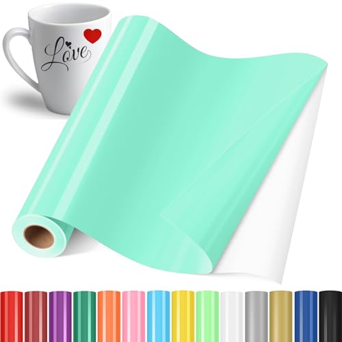 YAFLC Selbstklebend Plotterfolie Vinyl, 30.5x400cm Selbstklebend Vinylfolie Plotter, Permanente Plotterfolie Vinyl für Teetasse, DIY Geschenke, Fenster, Keramik Mintgrün YAFLC Selbstklebend Plotterfolie Vinyl, 30.5x400cm Selbstklebend Vinylfolie Plotter, Permanente Plotterfolie Vinyl für Teetasse, DIY Geschenke, Fenster, Keramik Mintgrün von YAFLC