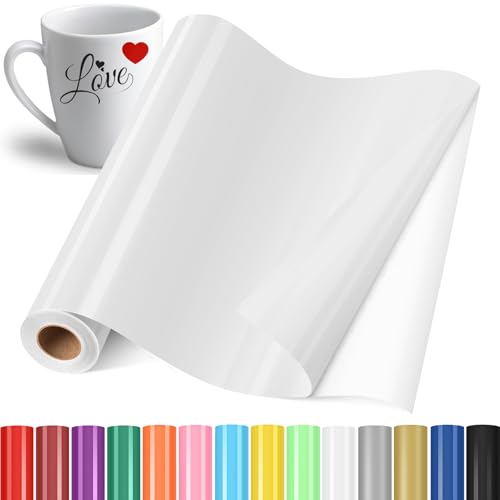 YAFLC Selbstklebend Plotterfolie Vinyl, 30.5x400cm Selbstklebend Vinylfolie Plotter, Permanente Plotterfolie Vinyl für Teetasse, DIY Geschenke, Fenster, Keramik Weiß YAFLC Selbstklebend Plotterfolie Vinyl, 30.5x400cm Selbstklebend Vinylfolie Plotter, Permanente Plotterfolie Vinyl für Teetasse, DIY Geschenke, Fenster, Keramik Weiß von YAFLC