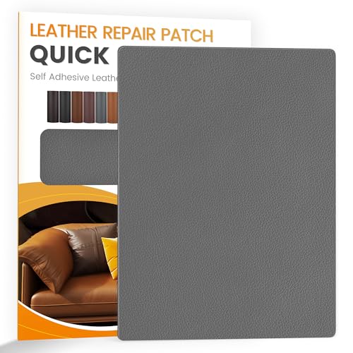 YAFLC kunstleder selbstklebend Mittelgrau, 21 x 28cm leder patch selbstklebend, kunstleder reparaturset für couch Autositz Sofa Möbel Leder Reparatur Jacken und Renovierung YAFLC kunstleder selbstklebend Mittelgrau, 21 x 28cm leder patch selbstklebend, kunstleder reparaturset für couch Autositz Sofa Möbel Leder Reparatur Jacken und Renovierung von YAFLC