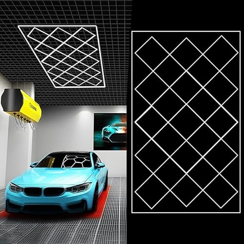 YAGAMAXUNZ Sechseckiges LED-Autogaragenlicht für Garage, 6500 K sechseckiges LED-Garagenlicht, Werkstatt, Lager, Keller, Fitnessstudio usw. D YAGAMAXUNZ Sechseckiges LED-Autogaragenlicht für Garage, 6500 K sechseckiges LED-Garagenlicht, Werkstatt, Lager, Keller, Fitnessstudio usw. D von YAGAMAXUNZ