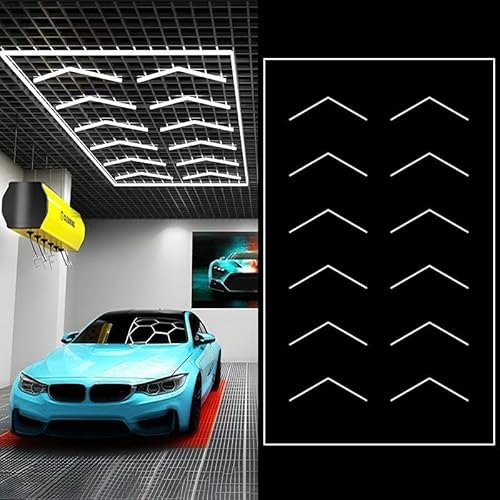 YAGAMAXUNZ Sechseckiges LED-Autogaragenlicht für Garage, 6500 K sechseckiges LED-Garagenlicht, Werkstatt, Lager, Keller, Fitnessstudio usw. J YAGAMAXUNZ Sechseckiges LED-Autogaragenlicht für Garage, 6500 K sechseckiges LED-Garagenlicht, Werkstatt, Lager, Keller, Fitnessstudio usw. J von YAGAMAXUNZ