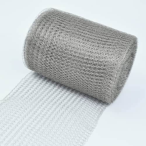 YAGJIA Maschendraht Drahtgitter Edelstahl, 12.7cm x 6m Drahtgeflecht Feinmaschig, Edelstahlgewebe Engmaschig für Nagetierschutz, Lochfüller, Schützen von Setzlingen & Samen und DIY von YAGJIA