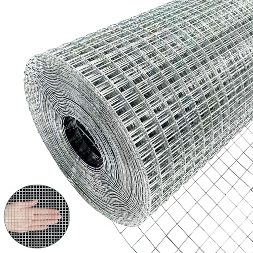 YAGJIA Wühlmausgitter 30cm x 5m, Volierendraht 6.3mm x 6.3mm, Maschendraht Drahtgitter Feinmaschig Verzinkt, Drahtgeflecht als Hasendraht Hühnerdraht Kaninchendraht, 0,6mm von YAGJIA