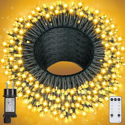 YAGOPAL 100M 800LED Weihnachtsbeleuchtung außen Christmas Lights Outdoor bunt 8 Modi mit Fernbedienung Strom Timer IP65 für Weihnachtsbaum Terrasse Party Hochzeit Dekoration YAGOPAL 100M 800LED Weihnachtsbeleuchtung außen Christmas Lights Outdoor bunt 8 Modi mit Fernbedienung Strom Timer IP65 für Weihnachtsbaum Terrasse Party Hochzeit Dekoration von YAGOPAL