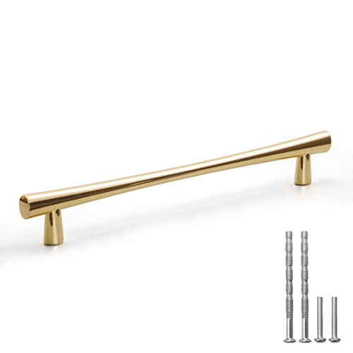 YAGU 10 Stück Helles Gold Schrankgriffe, 192mm Lochabstand Poliertem Messing Schubladengriffe Zinklegierung Stangengriff Möbelgriffe für Küche Schubladen Schrank Kommode Kleiderschrank Küchenschränke YAGU 10 Stück Helles Gold Schrankgriffe, 192mm Lochabstand Poliertem Messing Schubladengriffe Zinklegierung Stangengriff Möbelgriffe für Küche Schubladen Schrank Kommode Kleiderschrank Küchenschränke von YAGU
