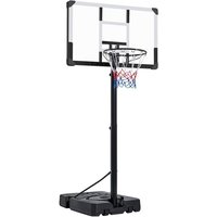 Basketballständer Höhenverstellbarer Basketballkorb Basketballanlage mit Rollen Indoors oder Outdoor 228-303 cm - Yaheetech von YAHEETECH