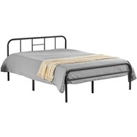 Bettgestell Doppelbett Metallbett mit Lattenrost, Bettgestelle für Schlafzimmer 135 x 190 cm - Yaheetech von YAHEETECH