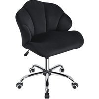 Yaheetech - Bürostuhl Ergonomisch Schreibtischstuhl höhenverstellbar Drehstuhl, Bürosessel in Muschelform, Homeoffice Stuhl mit Rollen, Schminkstuhl von YAHEETECH