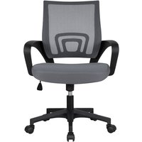 Yaheetech - Bürostuhl Ergonomischer Schreibtischstuhl Drehstuhl Chefsessel mit Netzbezug office desk chair von YAHEETECH