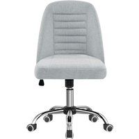Yaheetech - Bürostuhl ohne Armlehne Schreibtischstuhl Drehstuhl mit Rollen ergonomischer Schreibtischsessel höhenverstellbar Arbeitshocker von YAHEETECH