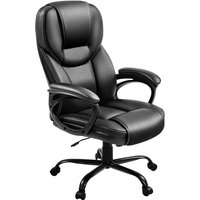 Yaheetech - Bürostuhl ergonomisch Chefsessel Schreibtischstuhl Drehstuhl Polsterung Höhenverstellbarer Computerstuhl Hoher Rücken Office Stuhl von YAHEETECH
