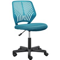 Yaheetech - Bürostuhl mit Rücklehne Schreibtischstuhl Drehstuhl Jugenddrehstuhl ohne Armlehnen Arbeitsstuhl höhenverstellbar Mesh Netz 50 x 55 x 79 von YAHEETECH