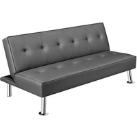 Couch Schlafsofa Klappbett Bettsofa Klappsofa Gästebett Rückenlehne neigbar 105°/140°/180°, 166,5 x 94 x 40 cm, 350 kg belastbar, grau - Yaheetech Couch Schlafsofa Klappbett Bettsofa Klappsofa Gästebett Rückenlehne neigbar 105°/140°/180°, 166,5 x 94 x 40 cm, 350 kg belastbar, grau - Yaheetech von YAHEETECH