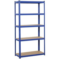 Lagerregal 5 Böden Kellerregal Werkstattregal Tragkraft bis 175 kg, 180 x 90 x 40 cm - Yaheetech von YAHEETECH