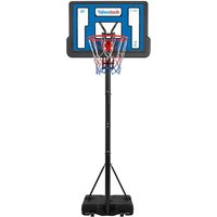 Mobiler Basketballkorb Basketballständer mit Handgriff Höhenverstellbare Korbhöhe 227 bis 303,5 cm Basketballanlage für Innenbereich & Außenbereich von YAHEETECH