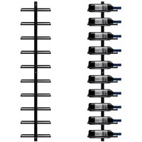 Yaheetech - Weinregal Metall Flaschenregal Wandregal Weinständer für 10 Flaschen von YAHEETECH