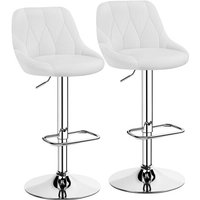 Yaheetech 2er Barhocker-Set Verstellbare Sitzhöhe 61,5 cm - 83 cm Polsterhocker mit Drehbarer Sitzfläche Hocker mit Fußstütze für Yaheetech 2er Barhocker-Set Verstellbare Sitzhöhe 61,5 cm - 83 cm Polsterhocker mit Drehbarer Sitzfläche Hocker mit Fußstütze für von YAHEETECH
