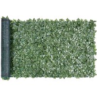 Yaheetech 6 Stück Pflanzenwand Künstliche Hecke Efeu Sichtschutz 50 x 50 cm UV-Schutz Kunstpflanzen Heckenpflanze Windschutz Dekoration für Wand von YAHEETECH