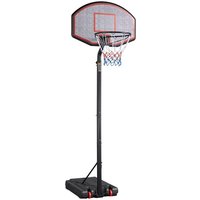 Yaheetech - Basketballständer Outdoor Basketballkorb mit Rollen Verstellbar Basketballanlage Korbhöhe 304-353 cm Standfuß mit Wasser oder Sand von YAHEETECH