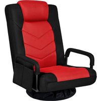 Yaheetech Bodenstuhl 360° Drehbar, Bodensessel 6-stufig Verstellbar, Klappbarer Boden Gaming Stuhl mit Armlehne & Praktischer Tasche, Bodensofa für von YAHEETECH