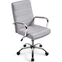 Yaheetech - Bürostuhl, ergonomischer Schreibtischstuhl, Drehstuhl Bürodrehstuhl Chefsessel mit Armlehnen, Office Stuhl, höhenverstellbar von YAHEETECH