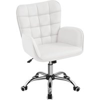 Bürostuhl Ergonomischer Schreibtischstuhl Bürohocker Arbeitsstuhl Drehstuhl höhenverstellbar Polsterstuhl Computerstuhl mit Armlehne und Rollen bis von YAHEETECH