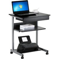 Yaheetech - Computertisch Schreibtisch flexible pc Tisch mit Schublade und 4 Rollen, 56 x 51 x 79 cm von YAHEETECH