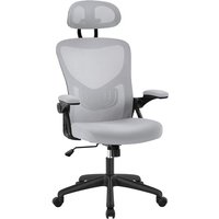 Yaheetech - Ergonomischer Bürostuhl Schreibtischstuhl Drehstuhl Höhenverstellbarer Arbeitsstuhl Chefsessel mit Einstellbarer Rückenlehne, Armlehnen Yaheetech - Ergonomischer Bürostuhl Schreibtischstuhl Drehstuhl Höhenverstellbarer Arbeitsstuhl Chefsessel mit Einstellbarer Rückenlehne, Armlehnen von YAHEETECH