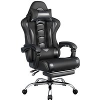 Yaheetech Gaming Stuhl Ergonomischer Gamer Stuhl mit Massagefunktion Computerstuhl mit Fußstütze Bürostuhl 90-135° Rückenlehne verstellbar Gaming Yaheetech Gaming Stuhl Ergonomischer Gamer Stuhl mit Massagefunktion Computerstuhl mit Fußstütze Bürostuhl 90-135° Rückenlehne verstellbar Gaming von YAHEETECH