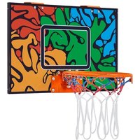 Mini Basketballkorb Mobile Basketballanlage für Tür Basketballkorb-Set mit 1 Handpumpe & 2 Basketbälle Basketballring Backboard - Yaheetech von YAHEETECH