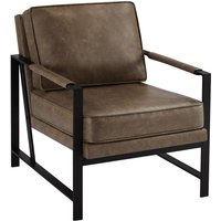 Yaheetech Relaxsessel Fernsehsessel Loungesessel Stuhl für Wohnzimmer, Braun von YAHEETECH