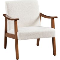 Yaheetech Relaxsessel Retro Loungesessel Polsterstuhl Fernsehsessel Lesesessel Einzelsofa bis 136 kg Belastbar für von YAHEETECH