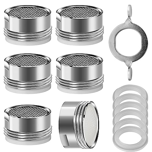 6 Stück Perlator M24 Wasserhahn Aufsatz Strahlregler, Wasserhahn Sieb - Edelstahl & ABS Filter - 1 Montageschlüssel, Perlatoren für Wasserhähne 6 Stück Perlator M24 Wasserhahn Aufsatz Strahlregler, Wasserhahn Sieb - Edelstahl & ABS Filter - 1 Montageschlüssel, Perlatoren für Wasserhähne von YAHENLI
