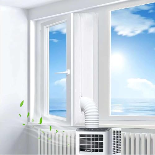 400CM Fensterabdichtung für Mobile Klimageräte, Klimaanlagen, Wäschetrockner, Ablufttrockner, Fensterabdichtung Klimaanlage, Hot Air Stop zum Anbringen an Fenster, Flügelfenster, Dachfenster 400CM Fensterabdichtung für Mobile Klimageräte, Klimaanlagen, Wäschetrockner, Ablufttrockner, Fensterabdichtung Klimaanlage, Hot Air Stop zum Anbringen an Fenster, Flügelfenster, Dachfenster von YAHENLI