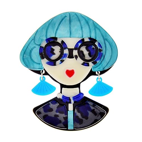 YAHOYA Acryl Großer Eleganter Hut Dame Broschen für Frauen 2-farbig Moderne Mädchen Figur Party Büro Brosche Anstecknadel Geschenke Vintage Accessoires YAHOYA Acryl Großer Eleganter Hut Dame Broschen für Frauen 2-farbig Moderne Mädchen Figur Party Büro Brosche Anstecknadel Geschenke Vintage Accessoires von YAHOYA
