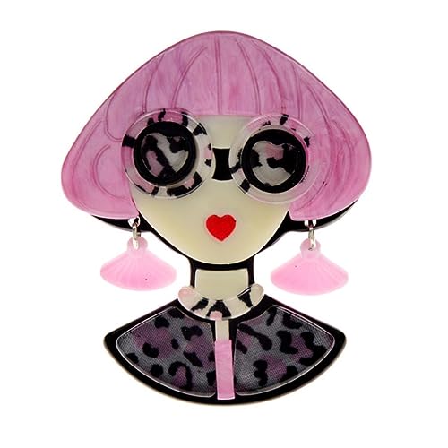 YAHOYA Acryl Großer Eleganter Hut Dame Broschen für Frauen 2-farbig Moderne Mädchen Figur Party Büro Brosche Anstecknadel Geschenke Vintage Accessoires YAHOYA Acryl Großer Eleganter Hut Dame Broschen für Frauen 2-farbig Moderne Mädchen Figur Party Büro Brosche Anstecknadel Geschenke Vintage Accessoires von YAHOYA