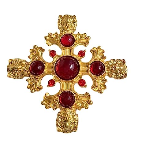 YAHOYA Elegante Vintage Kreuz Brosche Luxus Kristall Löwe Broschen für Frauen Mode Schmuck Winter Mantel Jacke Zubehör Party Geschenk YAHOYA Elegante Vintage Kreuz Brosche Luxus Kristall Löwe Broschen für Frauen Mode Schmuck Winter Mantel Jacke Zubehör Party Geschenk von YAHOYA