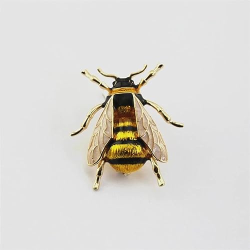 YAHOYA Frauen Emaille Hummel Broschen Elegante Legierung Biene Insekten Brosche Feiertag Geschenk Broschen Bankett Anstecknadeln Zubehör Für Frauen Pin von YAHOYA