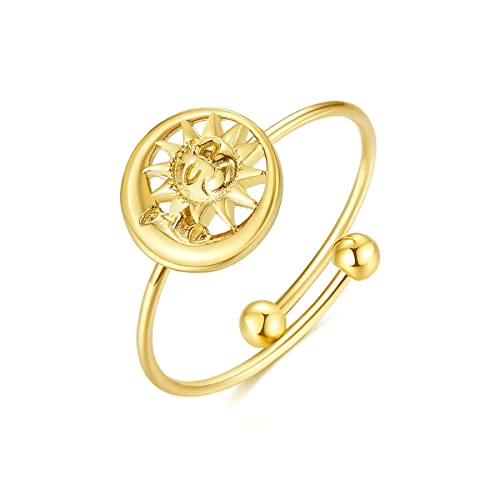 YAHOYA Frauen Ring Edelstahl Gold Vintage Ringe Geometrisch Minimalistisch Chunky Ring Elegante Hochzeit Schmuck Geschenk Verlobungsringe YAHOYA Frauen Ring Edelstahl Gold Vintage Ringe Geometrisch Minimalistisch Chunky Ring Elegante Hochzeit Schmuck Geschenk Verlobungsringe von YAHOYA