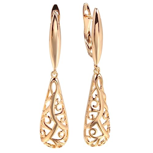 YAHOYA Neue Hohle Blume Roségold Lange Ohrringe Frauen Boho Retro Mode Hochzeit Schmuck Geschenk Wassertropfen baumeln Ohrringe YAHOYA Neue Hohle Blume Roségold Lange Ohrringe Frauen Boho Retro Mode Hochzeit Schmuck Geschenk Wassertropfen baumeln Ohrringe von YAHOYA