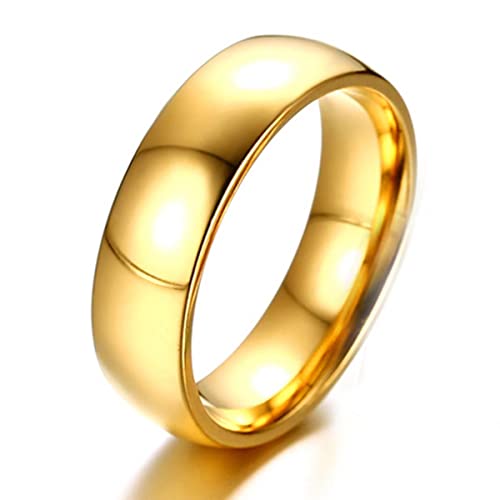 YAHOYA Romantische Eheringe für Liebhaber Goldfarbene Edelstahl Paar Ringe für Verlobungsfeier Schmuck Eheringe Frauen Männer YAHOYA Romantische Eheringe für Liebhaber Goldfarbene Edelstahl Paar Ringe für Verlobungsfeier Schmuck Eheringe Frauen Männer von YAHOYA