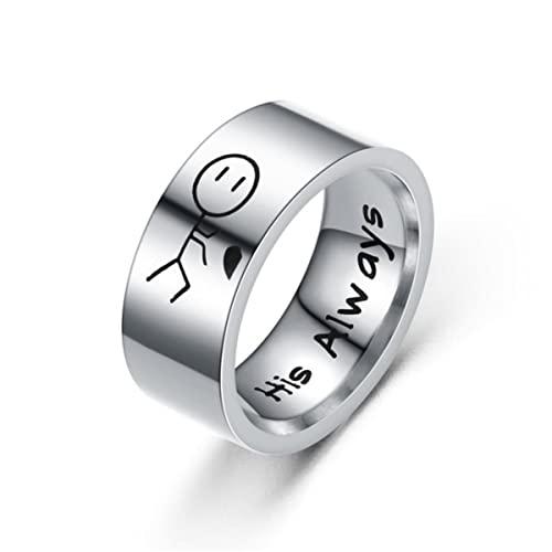 YAHOYA Titanstahl Ring für Männer Frauen Paar Ring Liebhaber Versprechen Ring Hochzeit Verlobung Mode Schmuck Brithday Geschenk YAHOYA Titanstahl Ring für Männer Frauen Paar Ring Liebhaber Versprechen Ring Hochzeit Verlobung Mode Schmuck Brithday Geschenk von YAHOYA