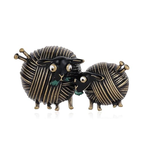 YAHOYA Vintage Knäuel aus Garn Schaf Brosche Niedliche Tier Anstecknadeln Emaille Schmuck Für Frauen Mädchen Tägliche Party Dekoration Zubehör Geschenk YAHOYA Vintage Knäuel aus Garn Schaf Brosche Niedliche Tier Anstecknadeln Emaille Schmuck Für Frauen Mädchen Tägliche Party Dekoration Zubehör Geschenk von YAHOYA