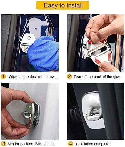 YAHUI 4 Stück Auto Türschloss Abdeckung für Peugeot 301 2012-2017 2017-, Anti Rust Auto Türschlossabdeckung Schutzkappe Auto Türschloss Abdeckung YAHUI 4 Stück Auto Türschloss Abdeckung für Peugeot 301 2012-2017 2017-, Anti Rust Auto Türschlossabdeckung Schutzkappe Auto Türschloss Abdeckung von YAHUI