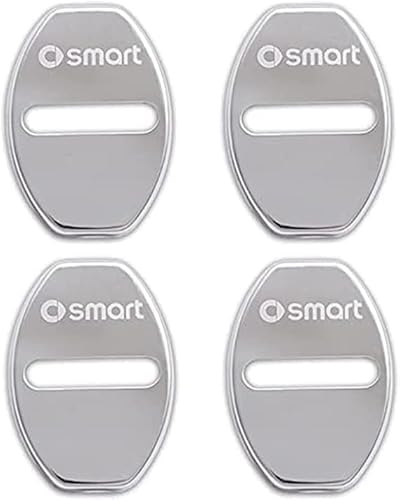 YAHUI 4 Stück Auto Türschloss Abdeckung für Smart EQ fortwo (C453) 2020-+, Anti Rust Auto Türschlossabdeckung Schutzkappe Auto Türschloss Abdeckung,C von YAHUI