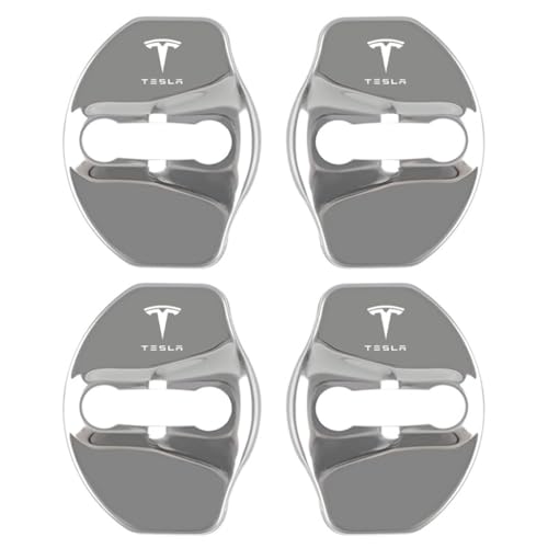 YAHUI 4 Stück Auto Türschloss Abdeckung für Tesla Model S 2020-2025, Anti Rust Auto Türschlossabdeckung Schutzkappe Auto Türschloss Abdeckung,C YAHUI 4 Stück Auto Türschloss Abdeckung für Tesla Model S 2020-2025, Anti Rust Auto Türschlossabdeckung Schutzkappe Auto Türschloss Abdeckung,C von YAHUI